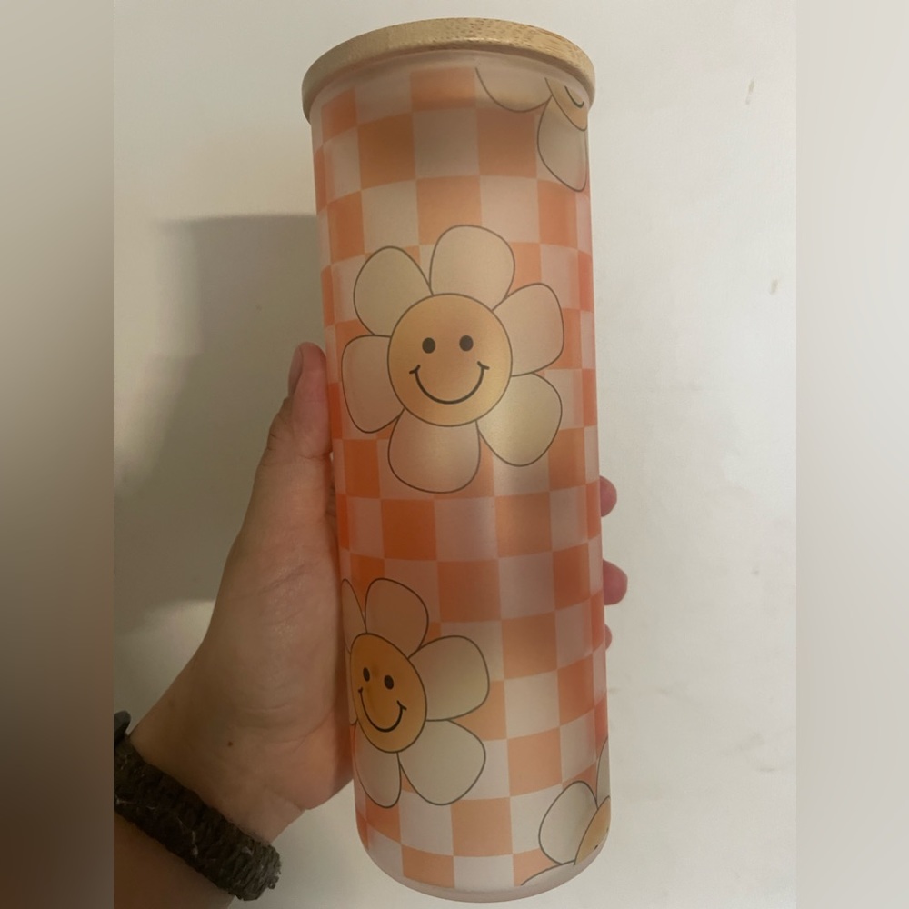 24oz glass tumbler